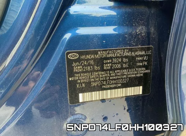 5NPD74LF0HH100327 фото 2