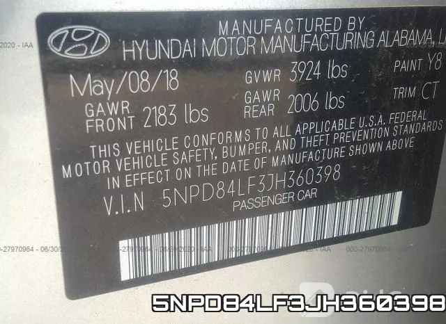 5NPD84LF3JH360398 фото 10