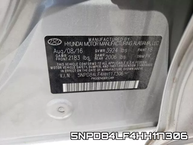 5NPD84LF4HH117306 фото 2