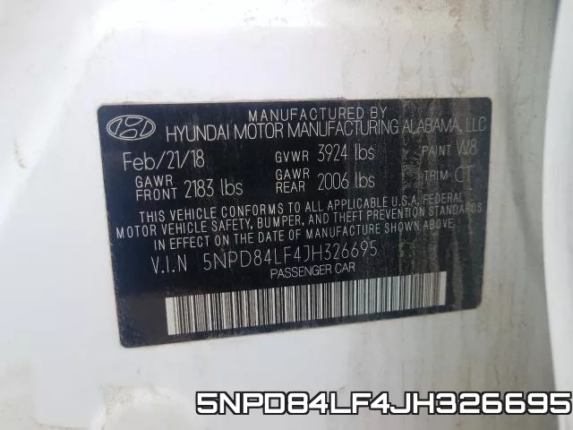 5NPD84LF4JH326695 фото 2