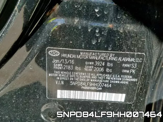 5NPD84LF9HH007464 фото 2
