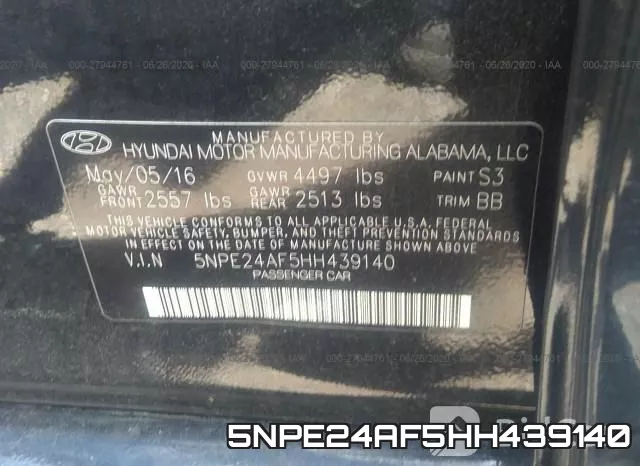 5NPE24AF5HH439140 фото 10
