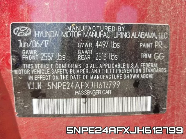 5NPE24AFXJH612799 фото 2
