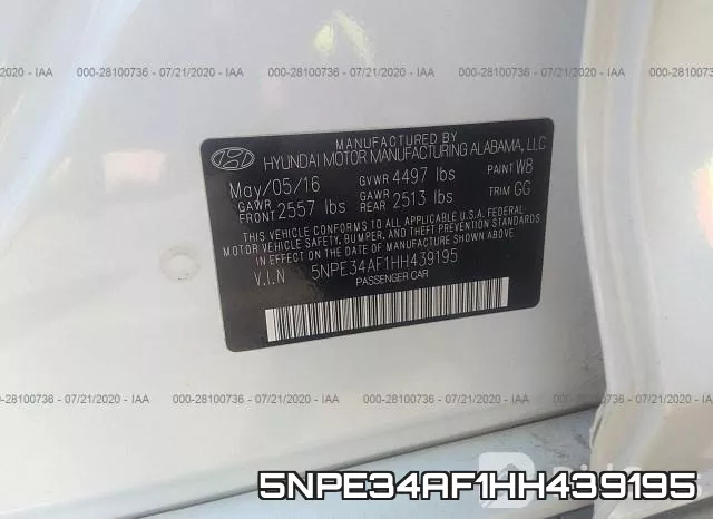 5NPE34AF1HH439195 фото 10