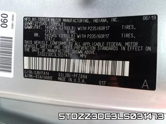 5TDZZ3DC3LS031473 фото 2