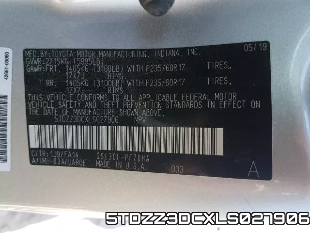 5TDZZ3DCXLS027906 фото 2