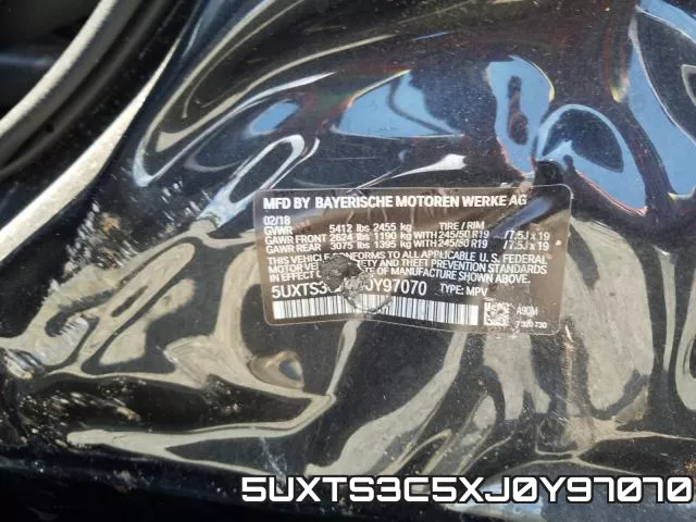 5UXTS3C5XJ0Y97070 фото 2