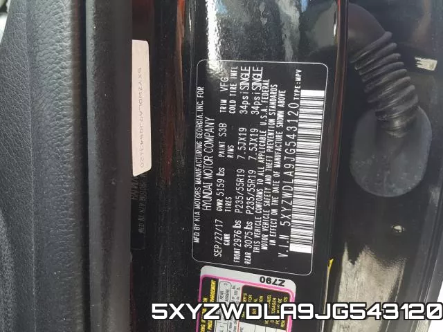 5XYZWDLA9JG543120 фото 2