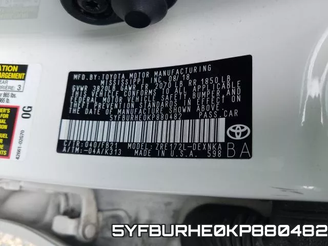 5YFBURHE0KP880482 фото 2