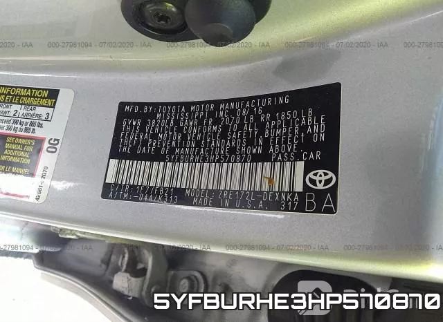5YFBURHE3HP570870 фото 10