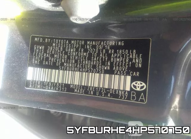 5YFBURHE4HP570750 фото 10