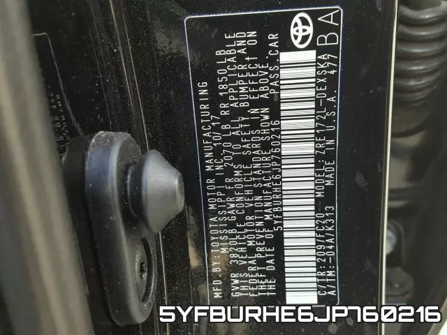 5YFBURHE6JP760216 фото 2