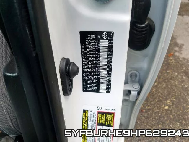 5YFBURHE9HP629243 фото 2