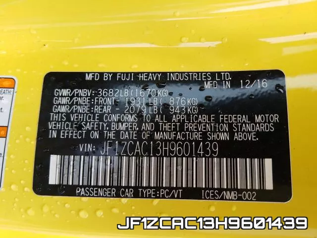 JF1ZCAC13H9601439 фото 2