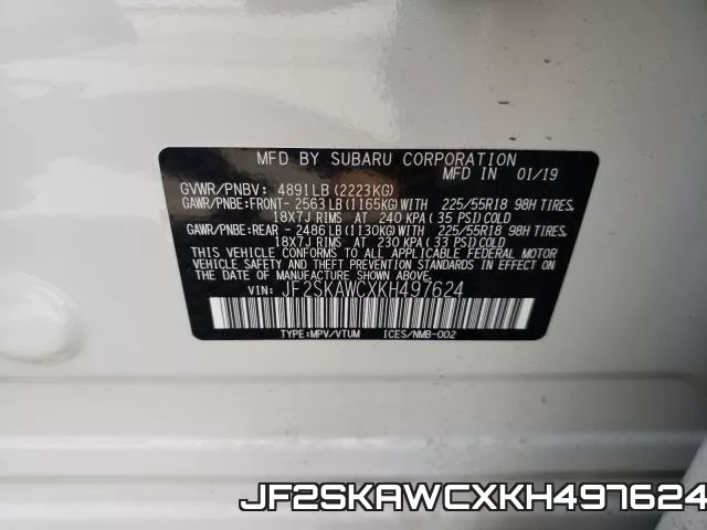JF2SKAWCXKH497624 фото 2