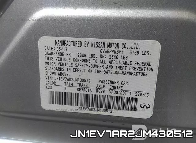 JN1EV7AR2JM430512 фото 10