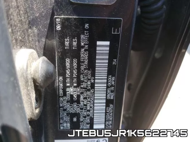 JTEBU5JR1K5622745 фото 2