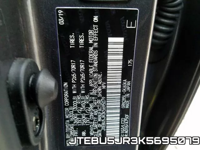 JTEBU5JR3K5695079 фото 2