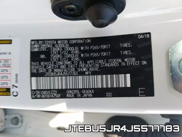 JTEBU5JR4J5577783 фото 2