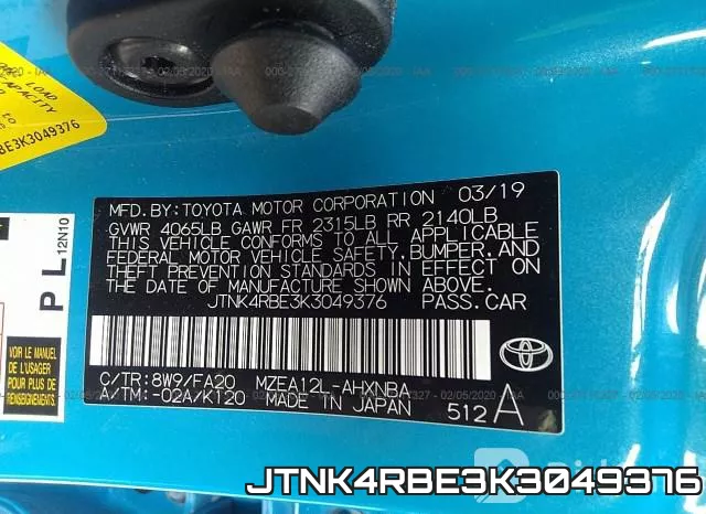 JTNK4RBE3K3049376 фото 10