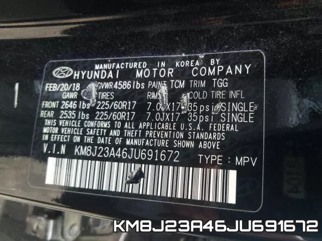 KM8J23A46JU691672 фото 2