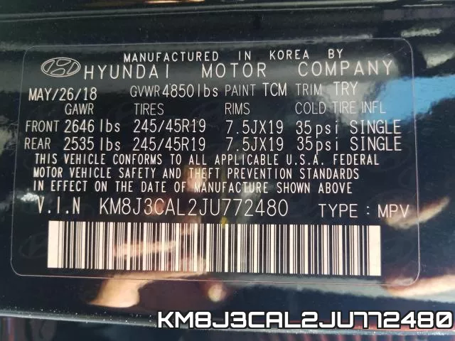 KM8J3CAL2JU772480 фото 2