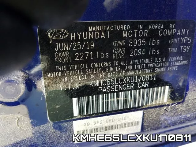 KMHC65LCXKU170811 фото 2