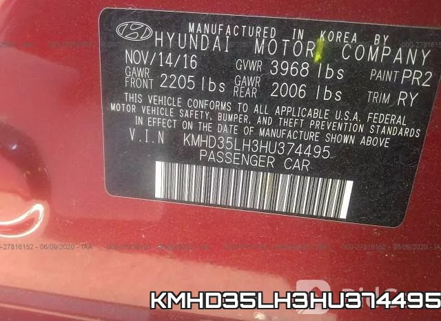 KMHD35LH3HU374495 фото 10