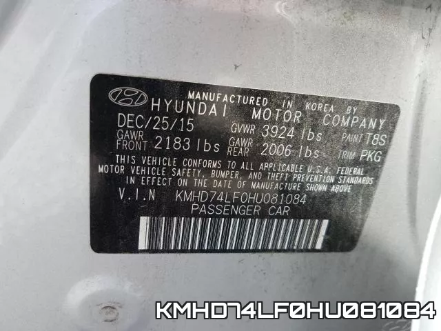 KMHD74LF0HU081084 фото 2