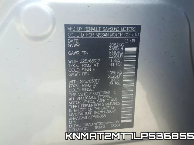 KNMAT2MT7LP536855 фото 2