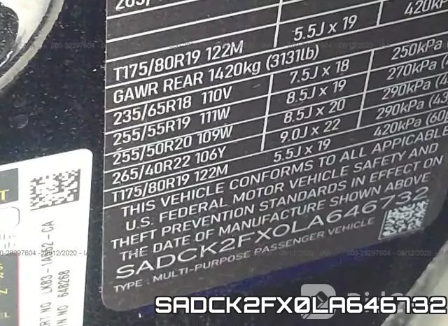 SADCK2FX0LA646732 фото 10