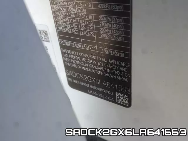 SADCK2GX6LA641663 фото 2