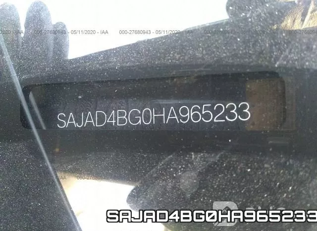 SAJAD4BG0HA965233 фото 10