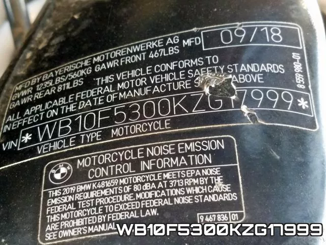 WB10F5300KZG17999 фото 2