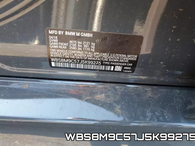 WBS8M9C57J5K99275 фото 2