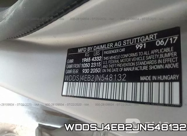 WDDSJ4EB2JN548132 фото 10