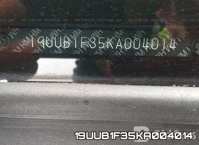 19UUB1F35KA004014 фото 10