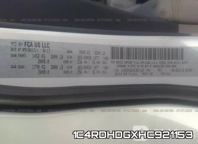 1C4RDHDGXHC921153 фото 10