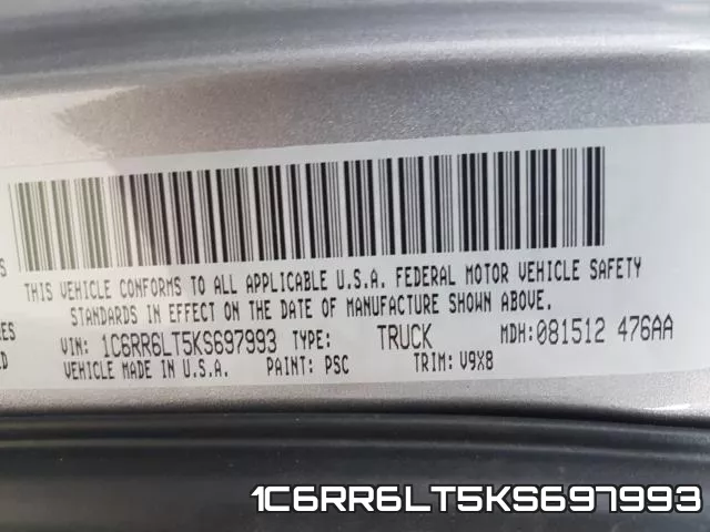 1C6RR6LT5KS697993 фото 2