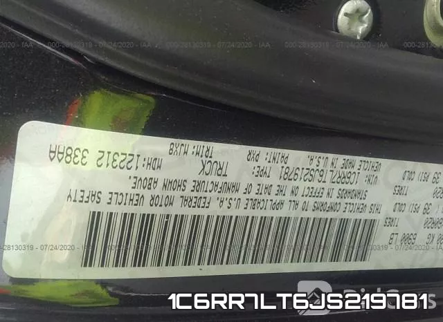 1C6RR7LT6JS219781 фото 10