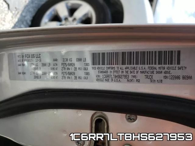1C6RR7LT8HS627953 фото 2