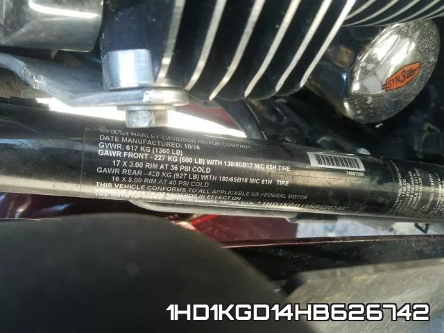 1HD1KGD14HB626742 фото 2
