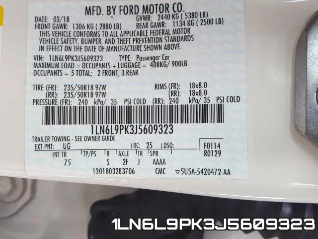 1LN6L9PK3J5609323 фото 2