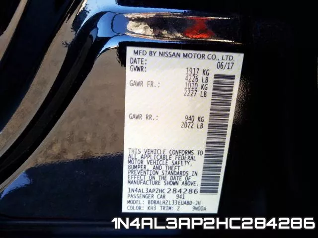 1N4AL3AP2HC284286 фото 2