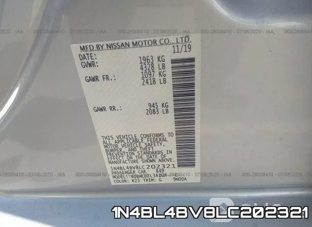 1N4BL4BV8LC202321 фото 10