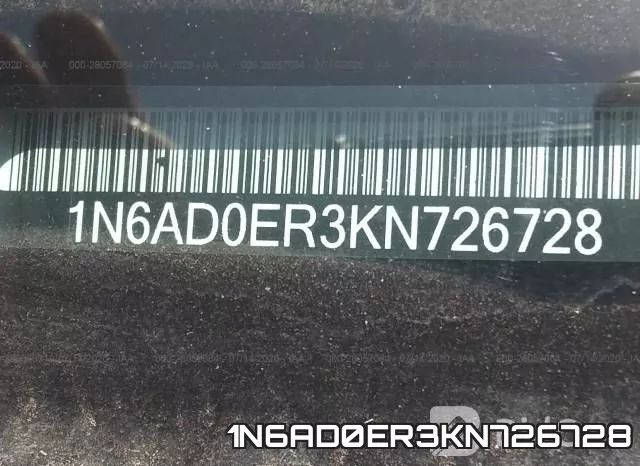 1N6AD0ER3KN726728 фото 10