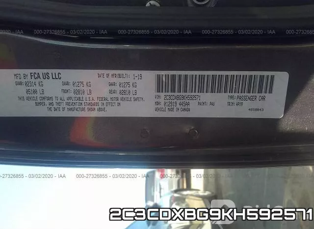 2C3CDXBG9KH592571 фото 10