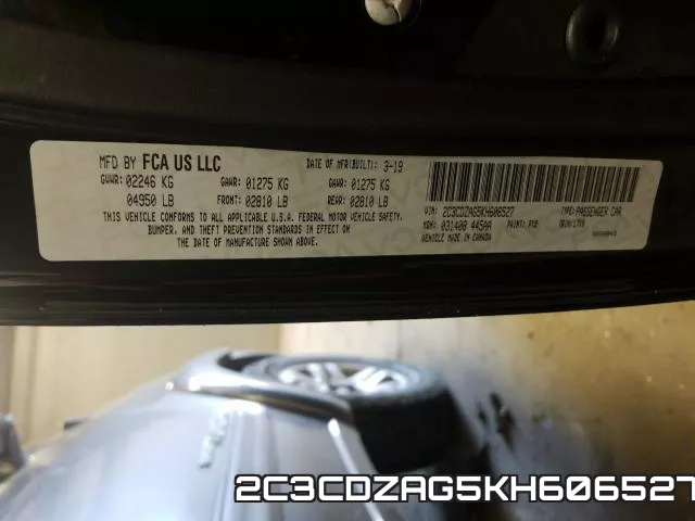 2C3CDZAG5KH606527 фото 2