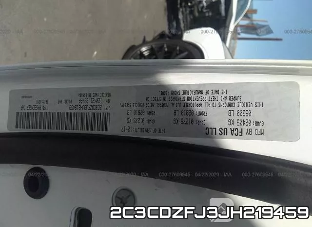2C3CDZFJ3JH219459 фото 10