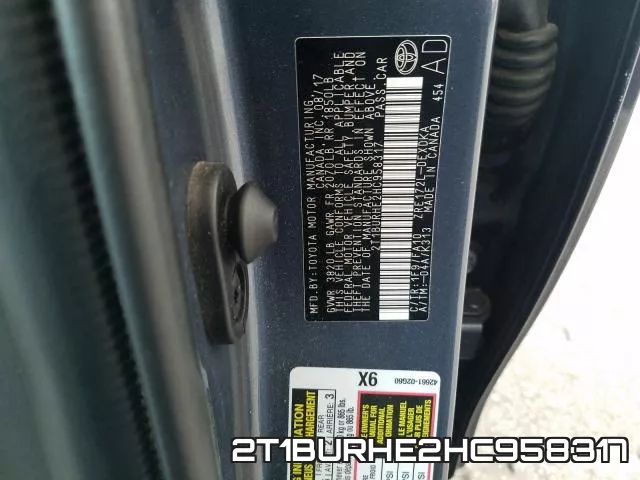2T1BURHE2HC958317 фото 2